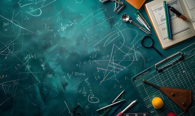 national mathematics day copy space background premium ai generated image